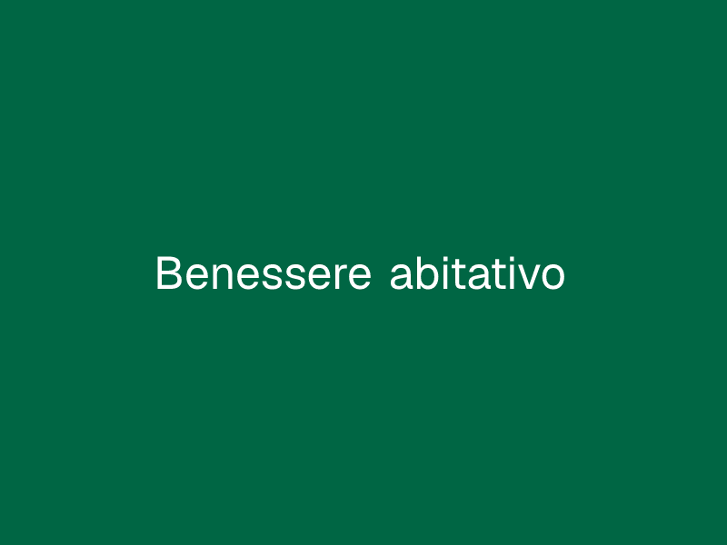 Benessere abitativo