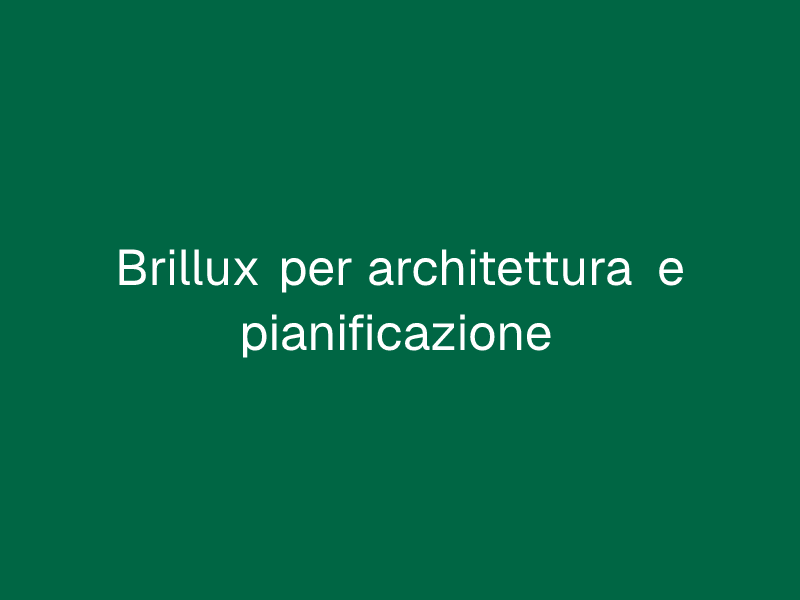 Brillux per architettura e pianificazione