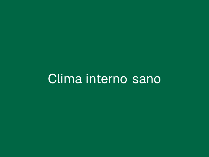 Clima interno sano