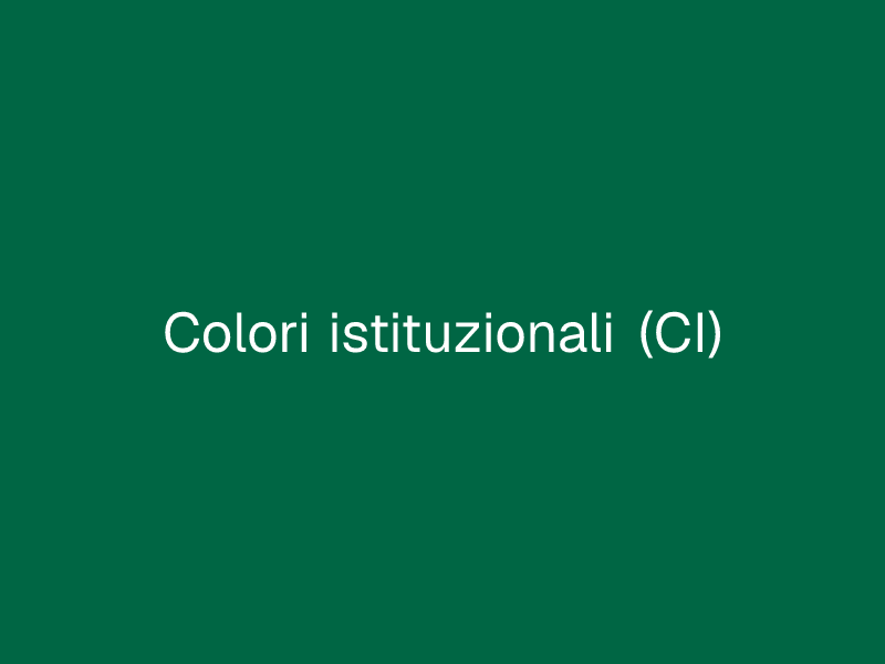 Colori istituzionali (CI)