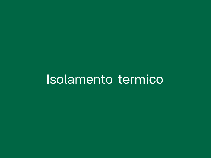 Isolamento termico