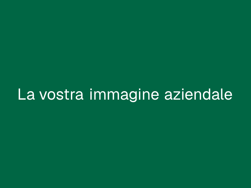 La vostra immagine aziendale