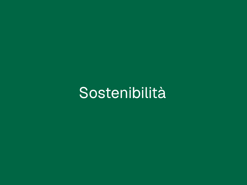 Sostenibilità