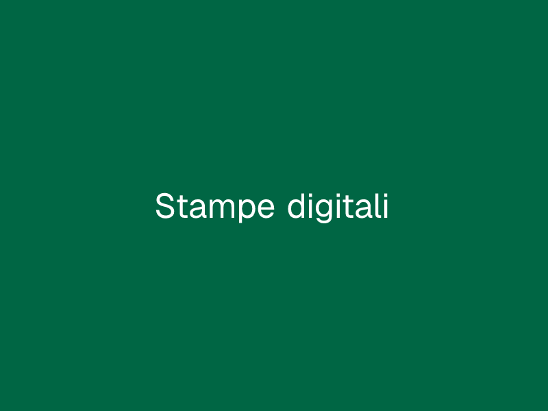 Stampe digitali