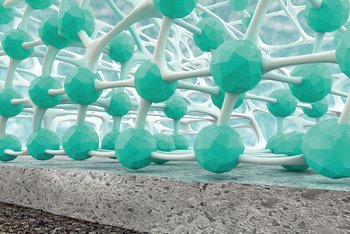 <p>Soluzioni in silicone: i pigmenti e i riempitivi non sono completamente avvolti, bensì uniti tramite ponti di legante.</p>