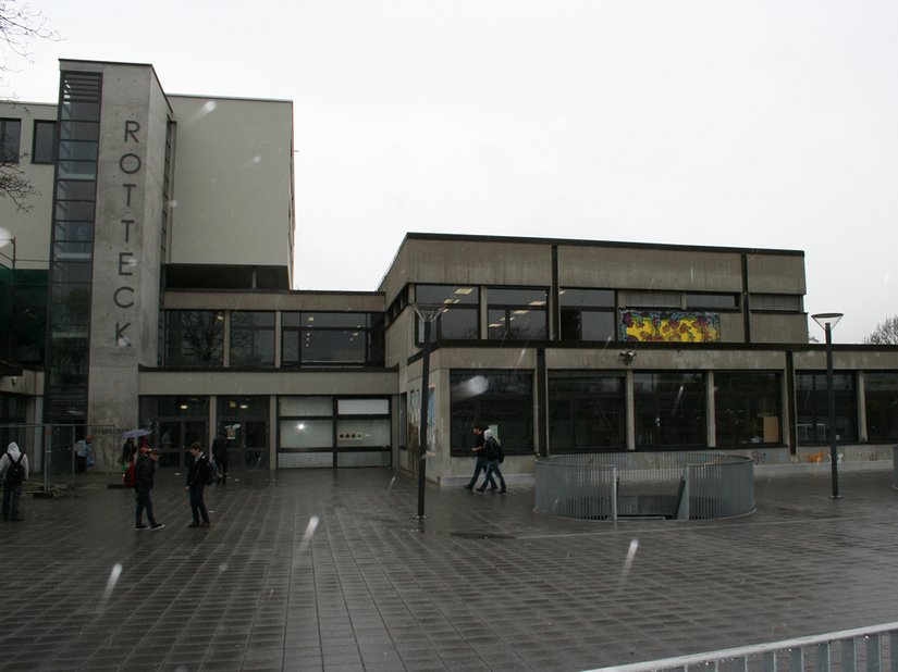 Il Liceo Rotteck prima della ristrutturazione.