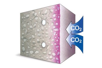 <p>La carbonatazione: quando l'anidride carbonica penetra nel calcestruzzo, si innesca la reazione di neutralizzazione.<span style="font-family: "></span></p>
