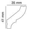 Profilo in polistirolo PS 2501, Anwendungsbild 1