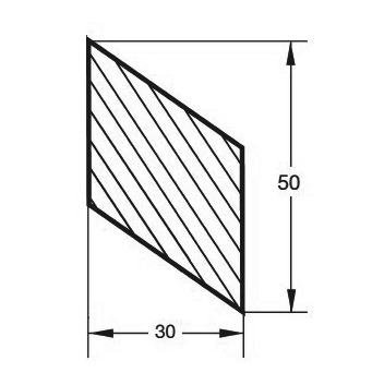 Profilo rompigoccia 1595 forma a rombo, Anwendungsbild 1