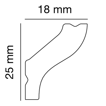 Profilo in polistirolo PS 2500, Anwendungsbild 1