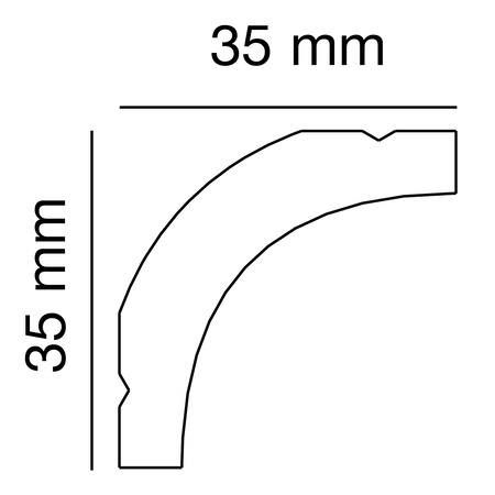 Profilo in polistirolo PS 2520, Anwendungsbild 1