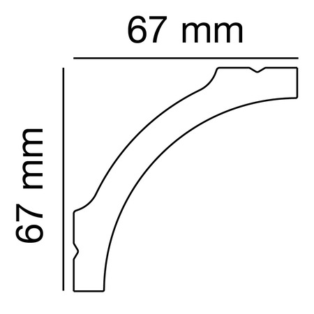Profilo in polistirolo PS 2522, Anwendungsbild 1