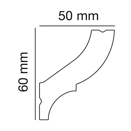 Profilo in polistirolo PS 2502, Anwendungsbild 1