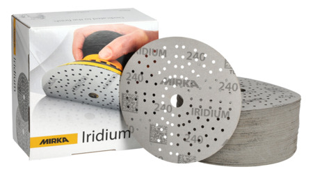 Set di dischi abrasivi Iridium, Ø 150 mm, P80/P100/P120/P180, 1441